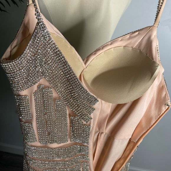 Diamond Nude Prom Dress - Picture 10 of 13